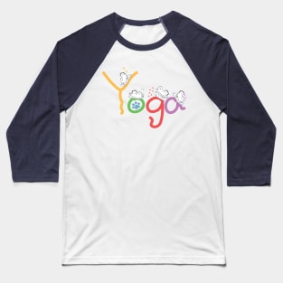 Doga - Yoga Dog Samoyed Baseball T-Shirt